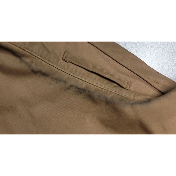 Culwell  Sons Brown York Lined Trench Coach 42 Short Button Closure - Picture 11 of 15